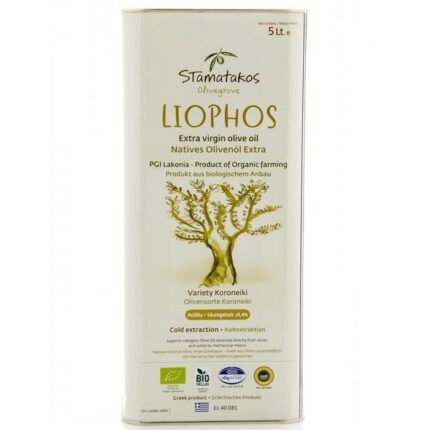 Ulei de masline extravirgin Liophos bio 5 Litri Stamatakos Grecia