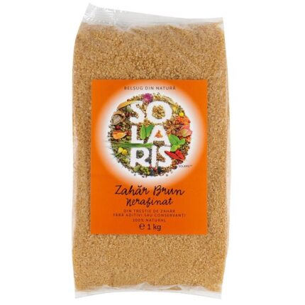 Zahar brun nerafinat 1 Kg Solaris Plant