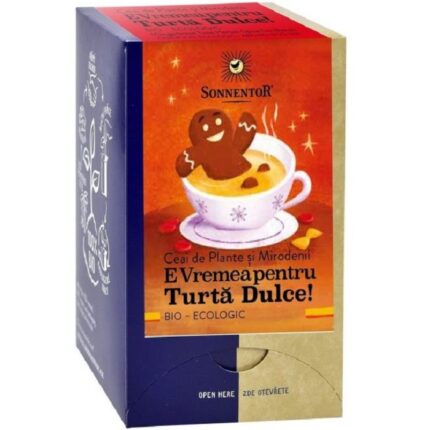 Ceai bio E Vremea pentru Turta Dulce 18 plicuri Sonnentor