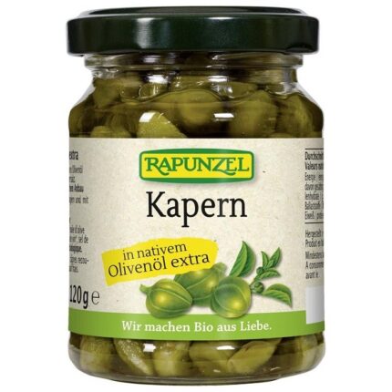 Capere in ulei de masline bio 120g Rapunzel