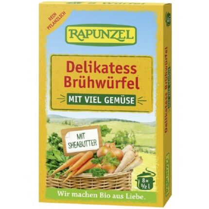 Cuburi de supa de legume bio Delikatess 8 buc Rapunzel