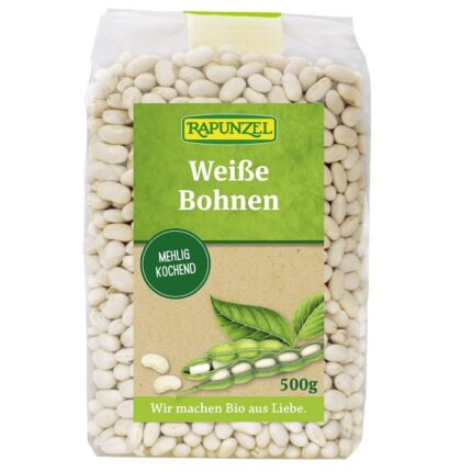 Fasole alba bio 500g Rapunzel