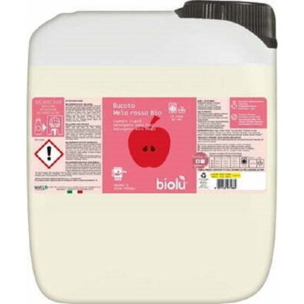 Detergent ecologic lichid pentru rufe albe si colorate cu mere rosii 5L Biolu