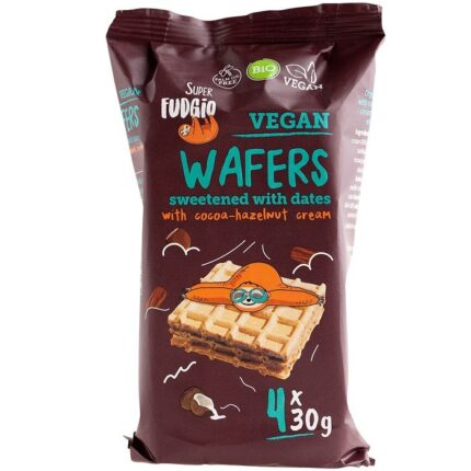 Napolitana bio cu cacao si alune de padure, indulcita cu curmale 120g Super Fudgio