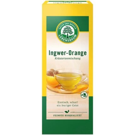 Ceai de ghimbir cu portocale bio 20 plicuri Lebensbaum