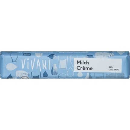 Baton de ciocolata cu crema de lapte bio 40g Vivani