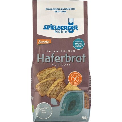 Mix pentru paine din ovaz bio, fara gluten 500g Spielberger