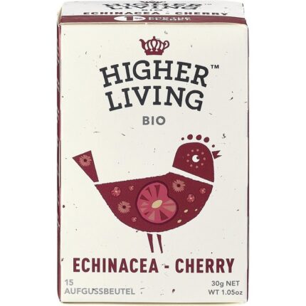 Ceai de echinaceea si cirese bio 15 plicuri Higher Living