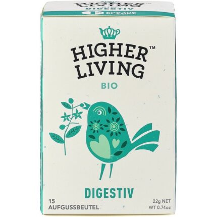 Ceai incantare pentru digestie, bio 15 plicuri Higher Living