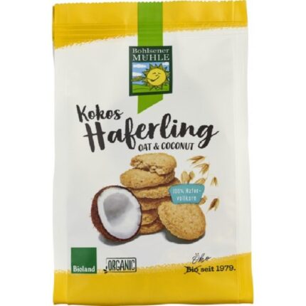 Biscuiti din ovaz si cocos bio 125g Bohlsener Muehle