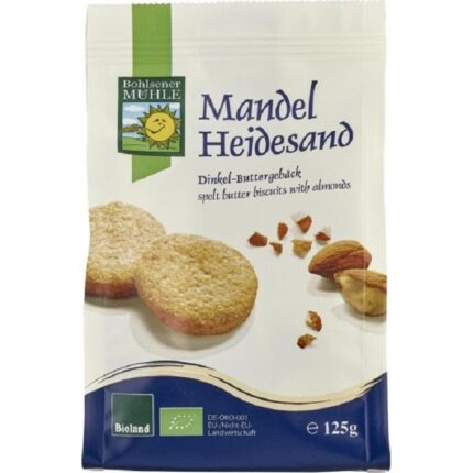 Biscuiti fragezi cu migdale bio 125g Bohlsener Muehle