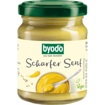 Mustar iute bio, fara gluten 125ml Byodo