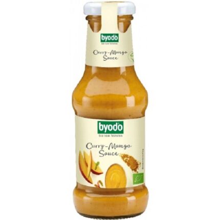 Sos curry cu mango bio, fara gluten 250ml Byodo