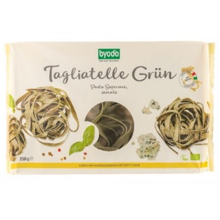Tagliatelle verzi cu spanac bio 250g Byodo