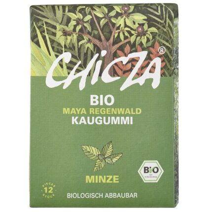 Guma de mestecat cu menta bio 30g Chicza