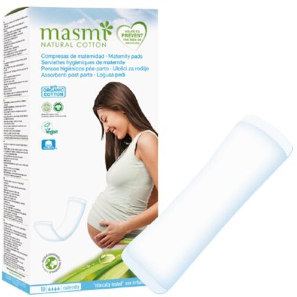 Absorbante pentru lehuzie din bumbac organic 10buc Masmi