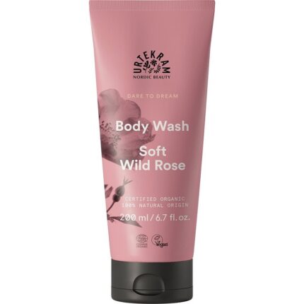 Gel de dus cu trandafir salbatic si aloe vera 200ml Urtekram