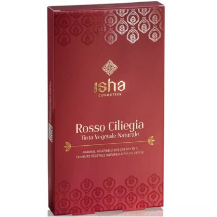 Vopsea de par naturala rosu cires 100g Isha Cosmetics
