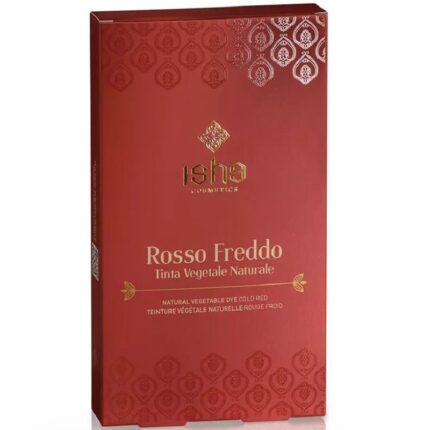 Vopsea de par naturala rosu rece 100g Isha Cosmetics