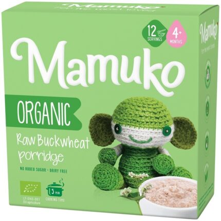 Porridge din hrisca raw bio 200g Mamuko 4+ luni