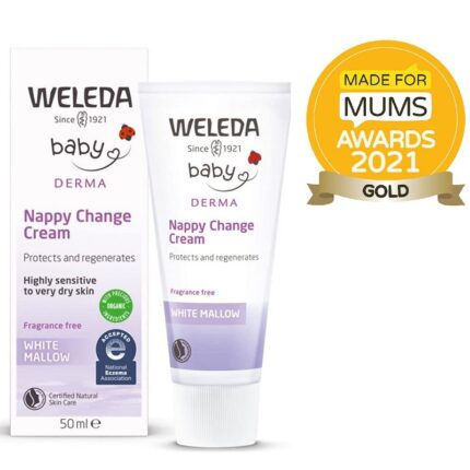 Crema pentru zona scutecului cu nalba alba (piele hipersensibila) Derma 50ml Weleda