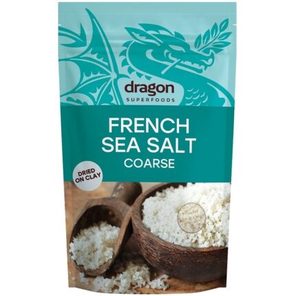 Sare celtica grunjoasa (sare franceza de mare), neiodata 500g Dragon Superfood