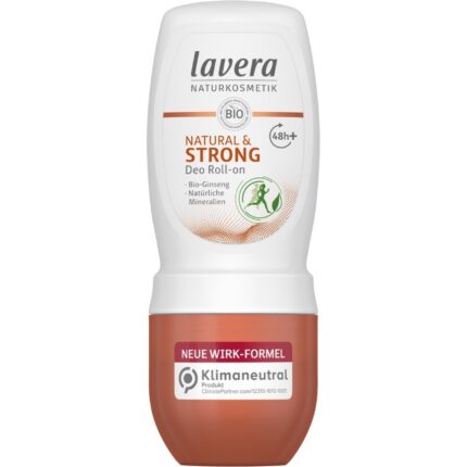 Deodorant roll-on Natural & Strong cu Ginseng bio 48h Lavera 50ml