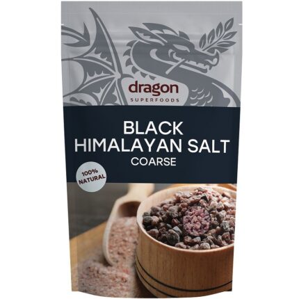 Sare neagra grunjoasa de Himalaya, neiodata 250g Dragon Superfood