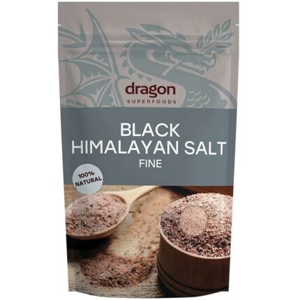 Sare neagra de Himalaya fina, neiodata 250g Dragon Superfood
