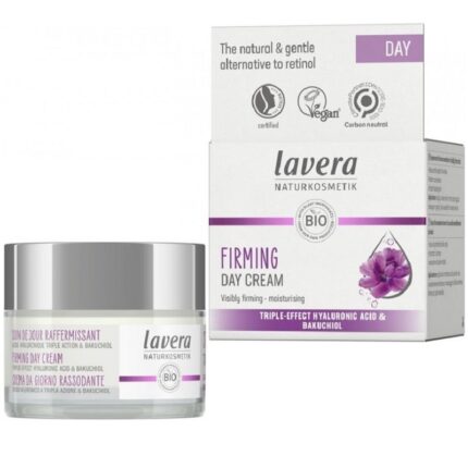 Crema de zi antirid fermitate cu acid hialuronic si bakuchiol, bio vegan 50ml Lavera