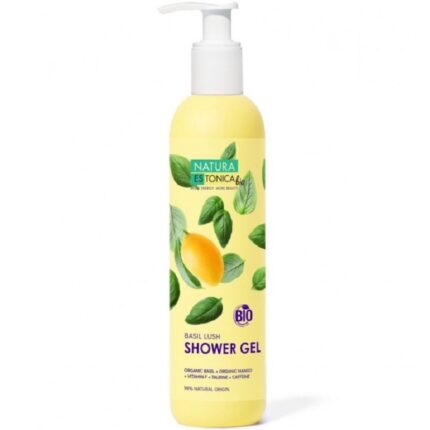 Gel de dus natural Basil Lush cu mango si busuioc 400ml Natura Estonica