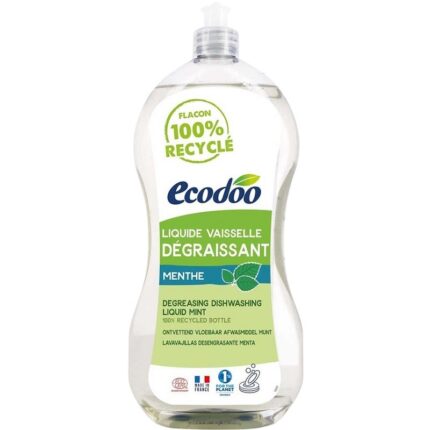Detergent bio vase ultradegresant cu otet si menta 1L Ecodoo