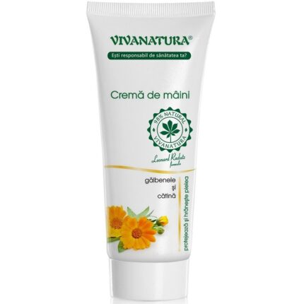 Crema de maini cu galbenele si catina, naturala 75ml VivaNatura