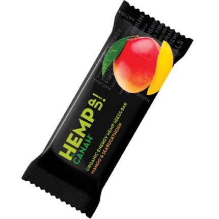 Baton seminte canepa cu mango si catina bio, vegan 48g Canah