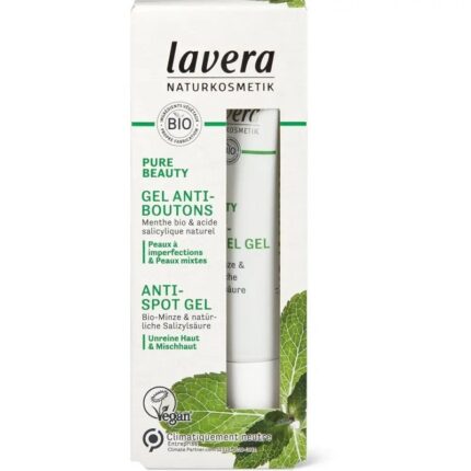 Gel anti acnee cu menta, zinc si acid salicilic natural, vegan 15ml Lavera