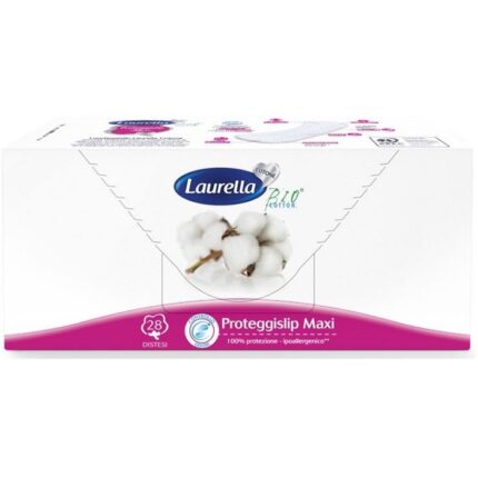 Protej slip subtire Maxi din bumbac organic 2 picaturi 28 buc Laurella Bio Cotton