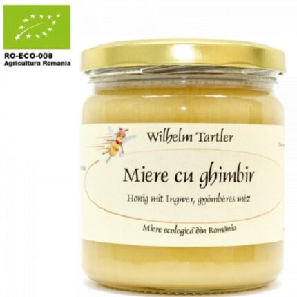 Miere poliflora bio cu ghimbir 500g Wilhelm Tartler