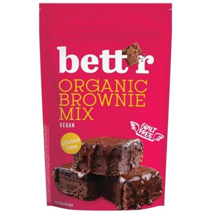 Mix pentru prajitura brownie bio, fara gluten 400g Bettr