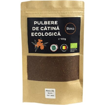 Pulbere de catina bio, produs romanesc 100g Bioca