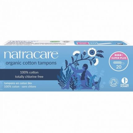 Tampoane interne din bumbac bio, superplus, 4 picaturi 20 buc Natracare