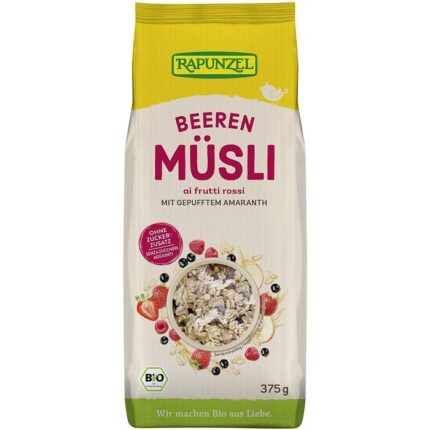 Musli cu amarant si fructe de padure bio 375g Rapunzel