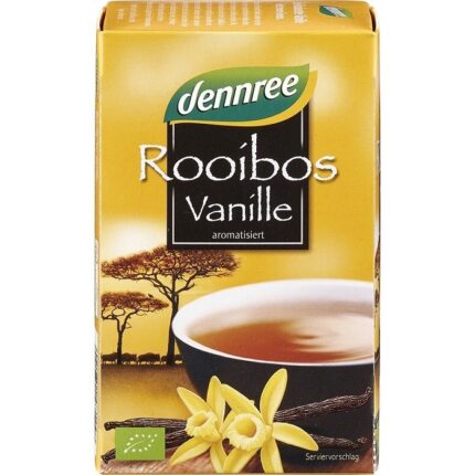 Ceai Rooibos vanilie bio 20 pliculete Dennree