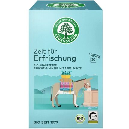 Ceai revigorant cu mixt de menta bio 20 plicuri Lebensbaum