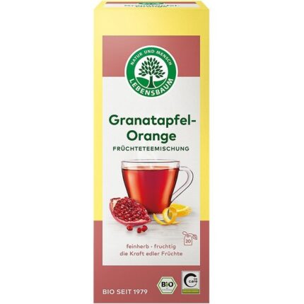 Ceai de rodie cu portocala bio 20 plicuri Lebensbaum