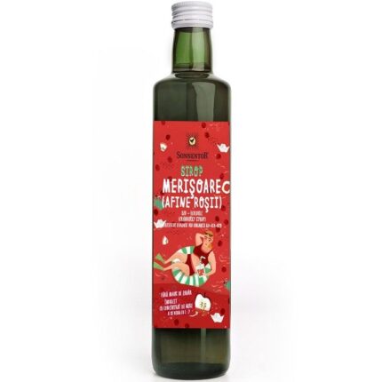Sirop merisoare (afine rosii) bio, fara zahar 500ml Sonnentor