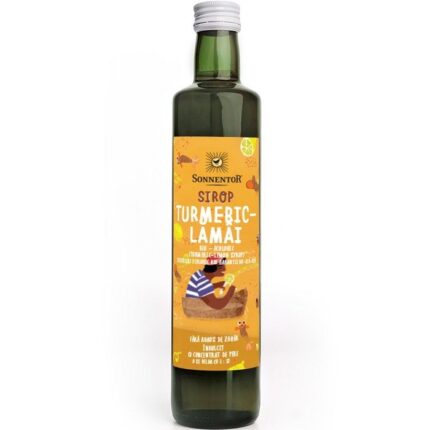 Sirop turmeric si lamai bio, fara zahar 500ml Sonnentor