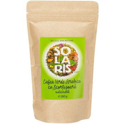 Cafea verde arabica macinata cu scortisoara 260g Solaris
