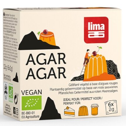 Agar agar pudra bio 6x2g Lima