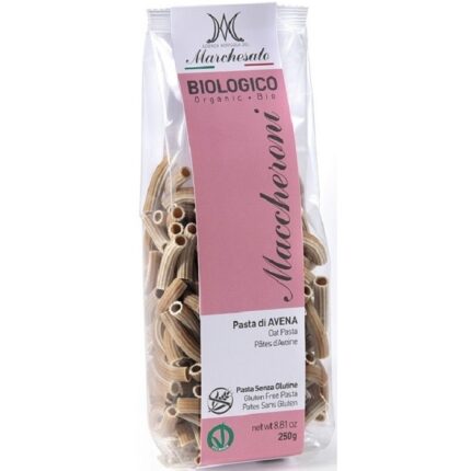 Paste maccheroni din ovaz bio, fara gluten 250g Marchesato