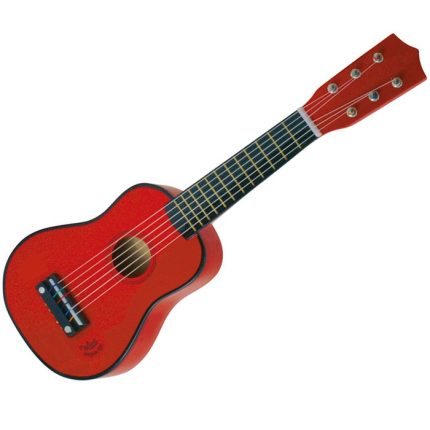 Chitara Rosie din lemn Vilac 51cm, de la 3 ani